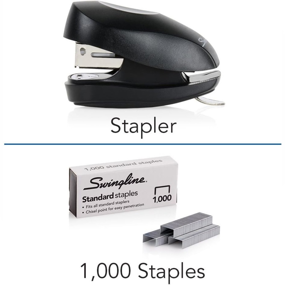 🌟FREE🌟 NWT Swingline Black Mini Tot Stapler with Staples